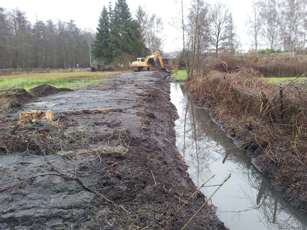 Arbeiten in Moorböden unter Verwendung von Baggermatratzen Arbeiten in Moorböden unter Verwendung von Baggermatratzen